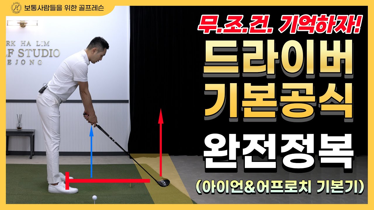 [골프 레슨] 드라이버 기본 공식 4가지 완전정복 무조건 기억하자! & 골프는 기본기 가 가장 중요합니다 & 이건 무조건 외워서 따라 하세요 & 아이언 기본기 어프로치 기본기까지~