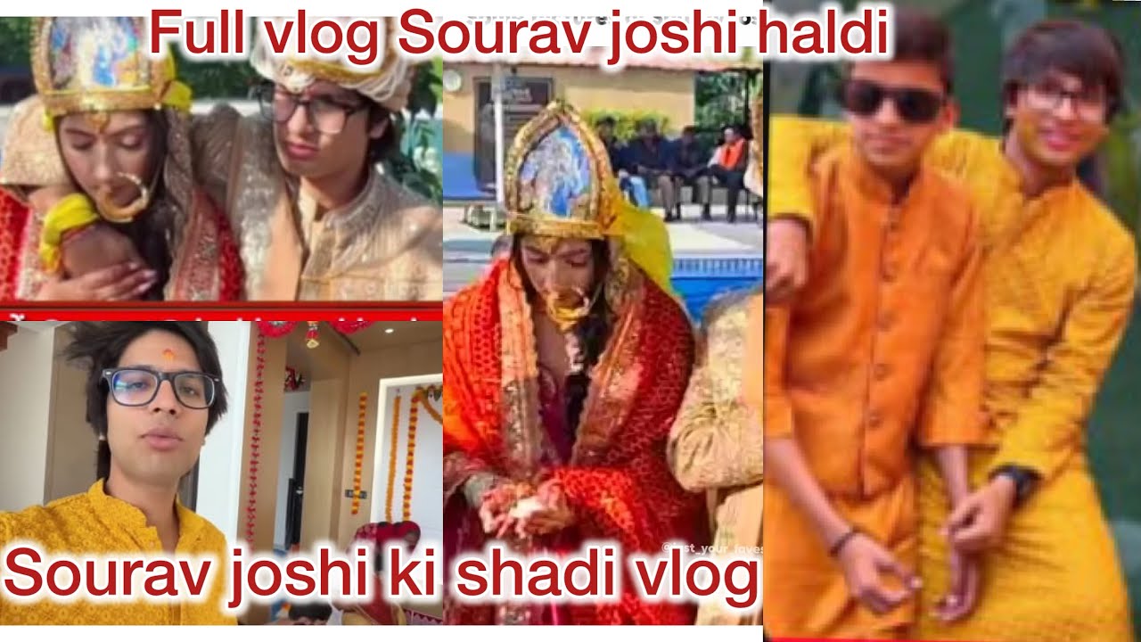 Sourav joshi full vlog shadi and haldi🩷#trendingvlog #nikitavlog #viralvideo #dancevideo 