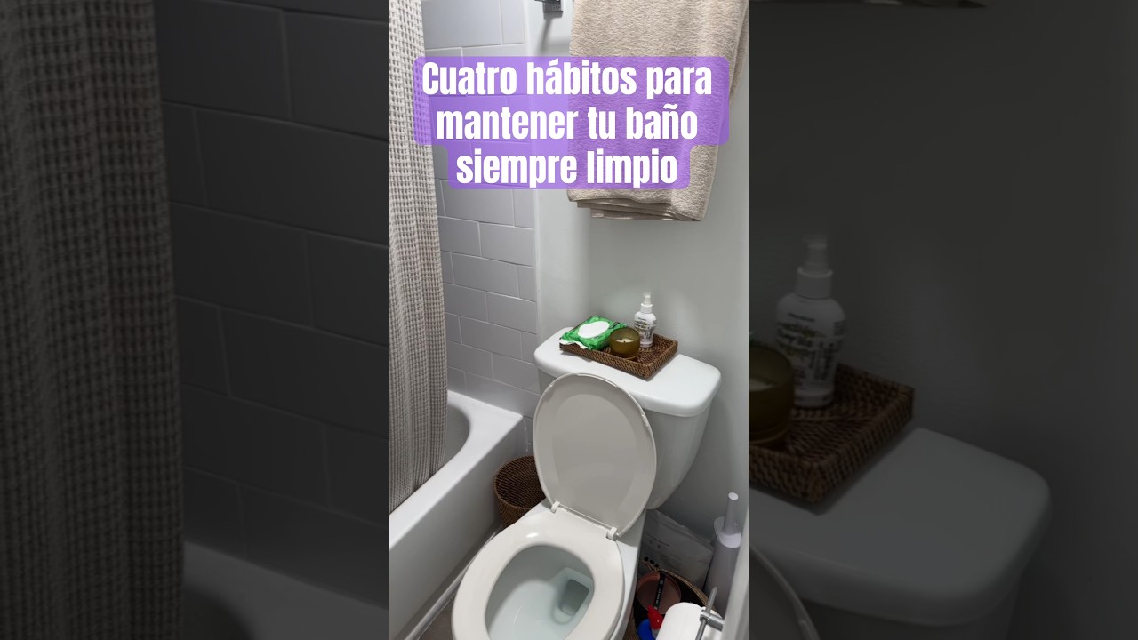 Cuatro #hacks para mantener el ba&ntilde;o siempre #limpio #ba&ntilde;os #limpieza #tips #hacks