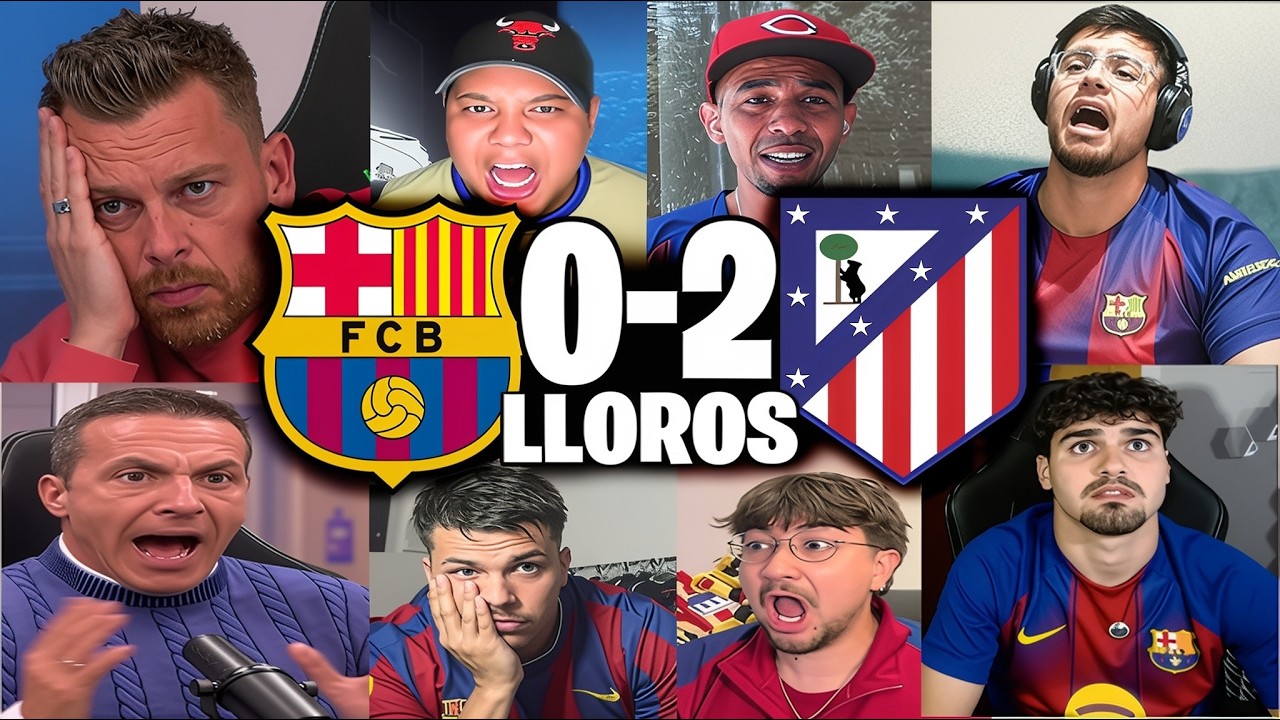REACCIONES Y LLOROS CULES AL BARCELONA 0-2 ATLETICO MADRID POR CHAMPIONS