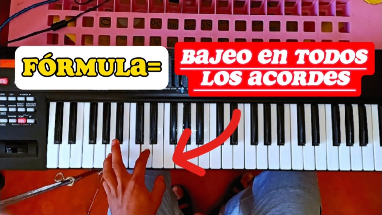APRENDE A BAJEAR EN EL PIANO//EN TODOS LOS ACORDES