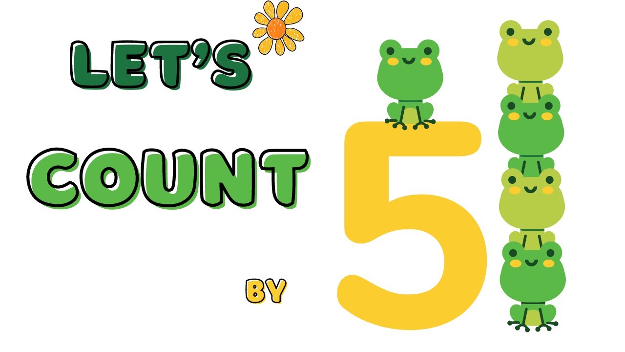 The Number Five #CountingBy5 #MathSongsForKids #Add5 #LearningThroughMusic #SkipCounting #FunMath