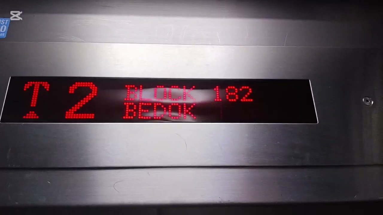 Blk 182 Bedok North, 1990s to 2000s Mitsubishi lift