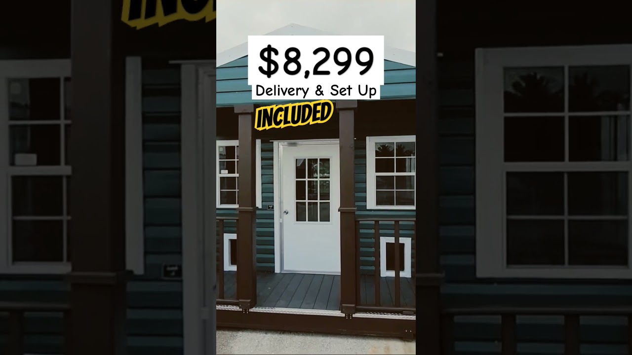 Tiny Home SPECIAL $8,299 Delivery & Set Up INCLUDED #tinyhome #tinyhouse #cheapliving #cheaphouse