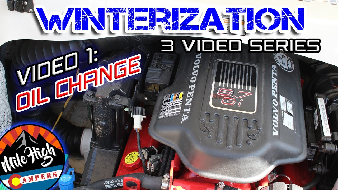 Volvo Penta 5.7 Gi Oil Change | Volvo Penta 5.7 Gi Winterize | How to change oil in Volvo Penta 5.7