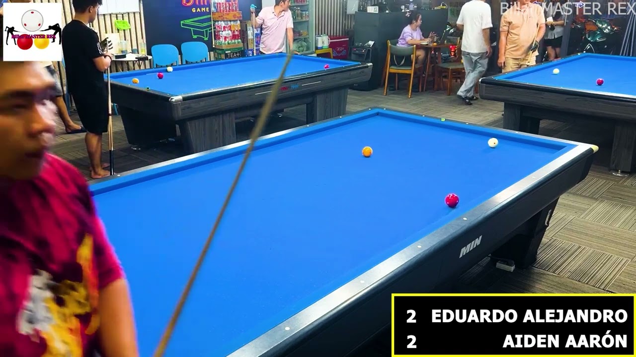 Eduardo Alejandro vs Aiden Aar&oacute;n Race to 13 | 3 Cushion Billar MASTER REX