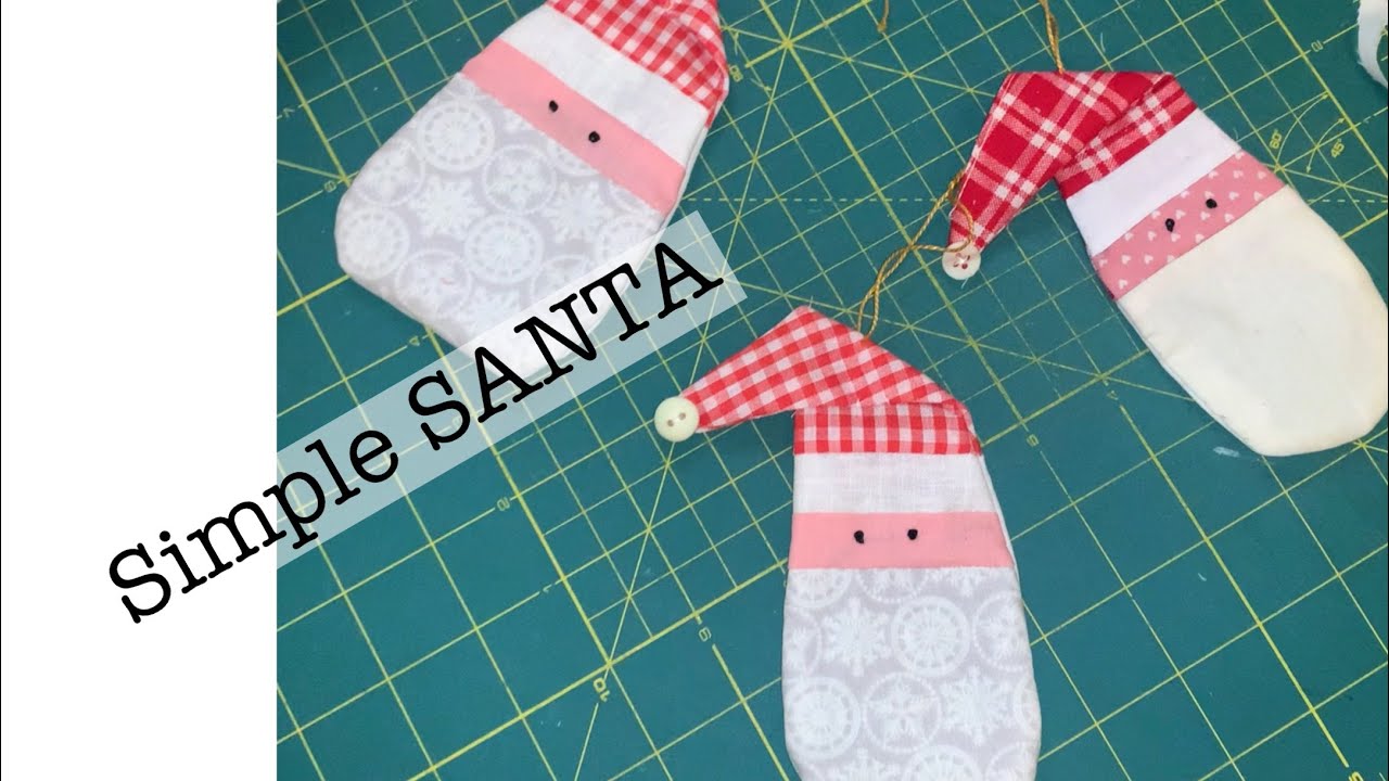Simple Santa ornament | easy sewing | make it today