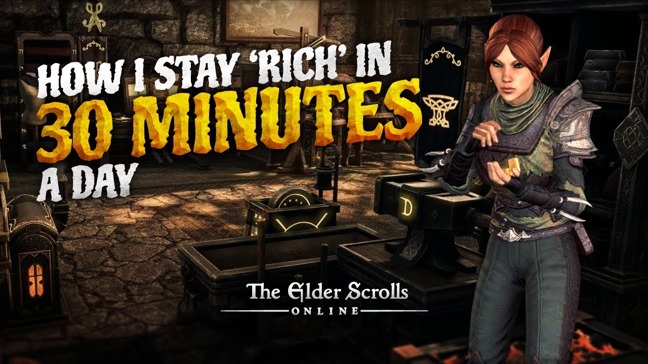 Как я заработал 100 000 золота за 30 минут в день в ESO (моя ежедневная рутина!)