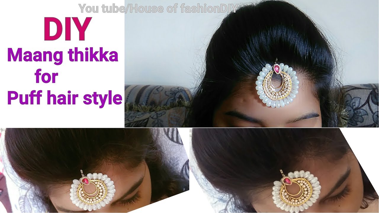 Bollywood Style Maang tikka Perfect for Puff Hair style..!