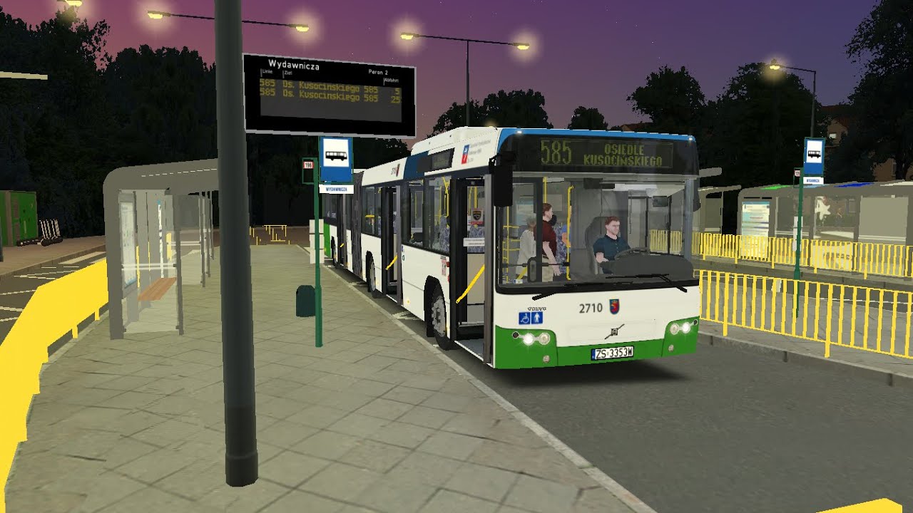 OMSI 2 - Fikcyjny Szczecin by ReMi Mod 1.12 - Linia 585 - Volvo 7700A