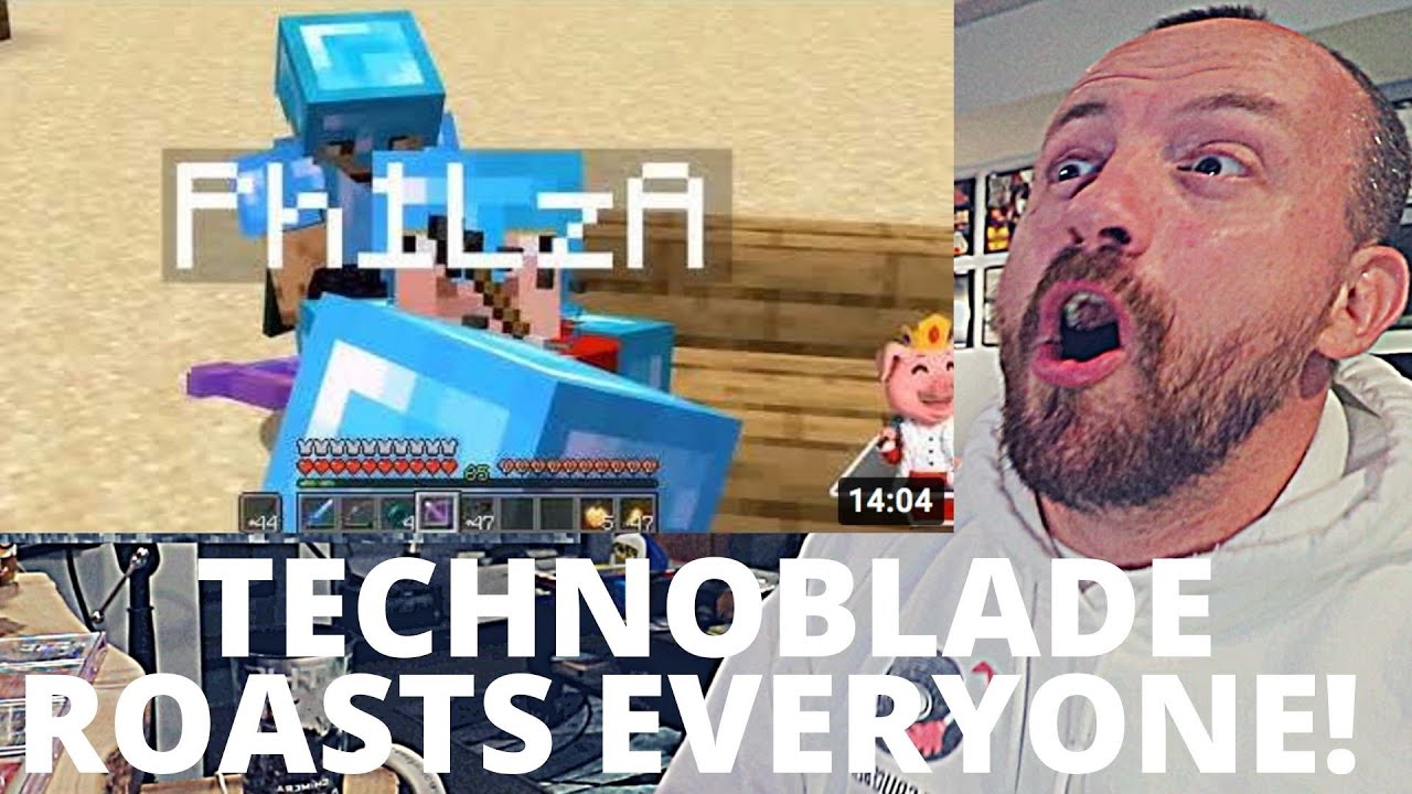 WATCHING Technoblade roasting everybody for 14 minutes straight!