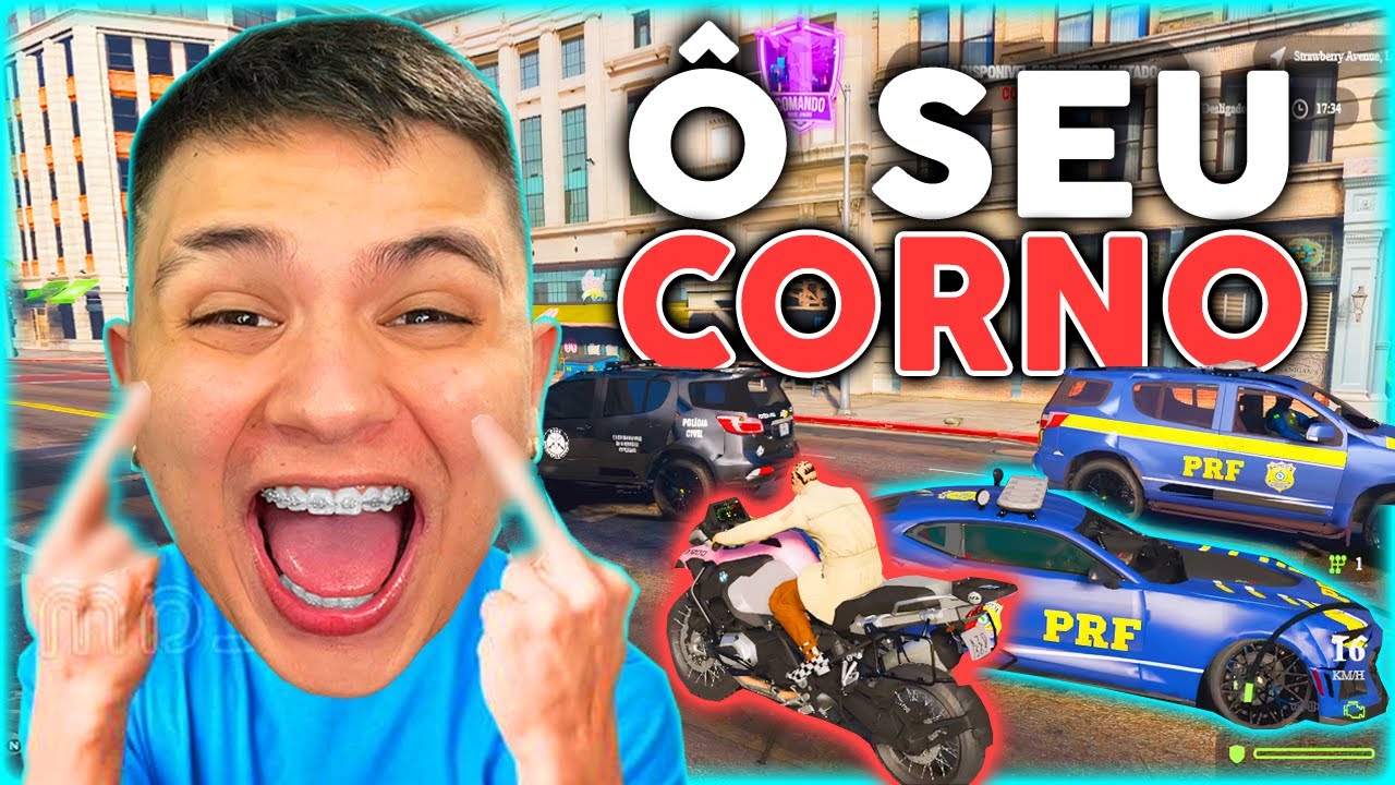 PROVOCANDO POLICIAlS no GTA RP 😂 (Paulinho o LOKO)