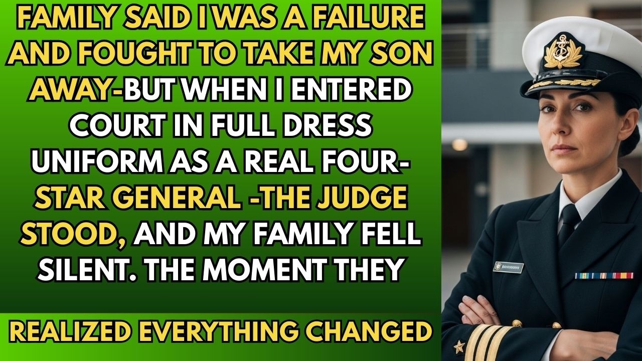 Family Said I Failed, Tried to Take My Son—Then I Walked Into Court As A 4★  General
