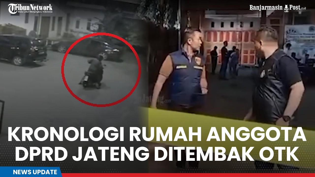 Kronologi Rumah Anggota DPRD Jateng Ditembak OTK, Aksi Pelaku Terekam CCTV Pakai Jaket Kulit Hitam