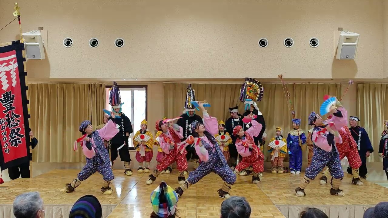 令和７年　八戸えんぶり　八食センター　厨ホール　仲町えんぶり組