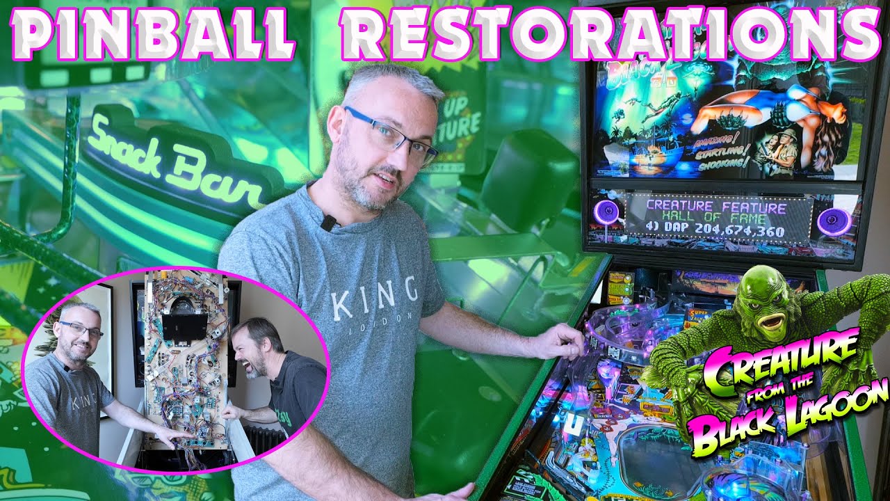 A truly stunning pinball machine | A restored & workshopped Creature from the Black Lagoon by Bally