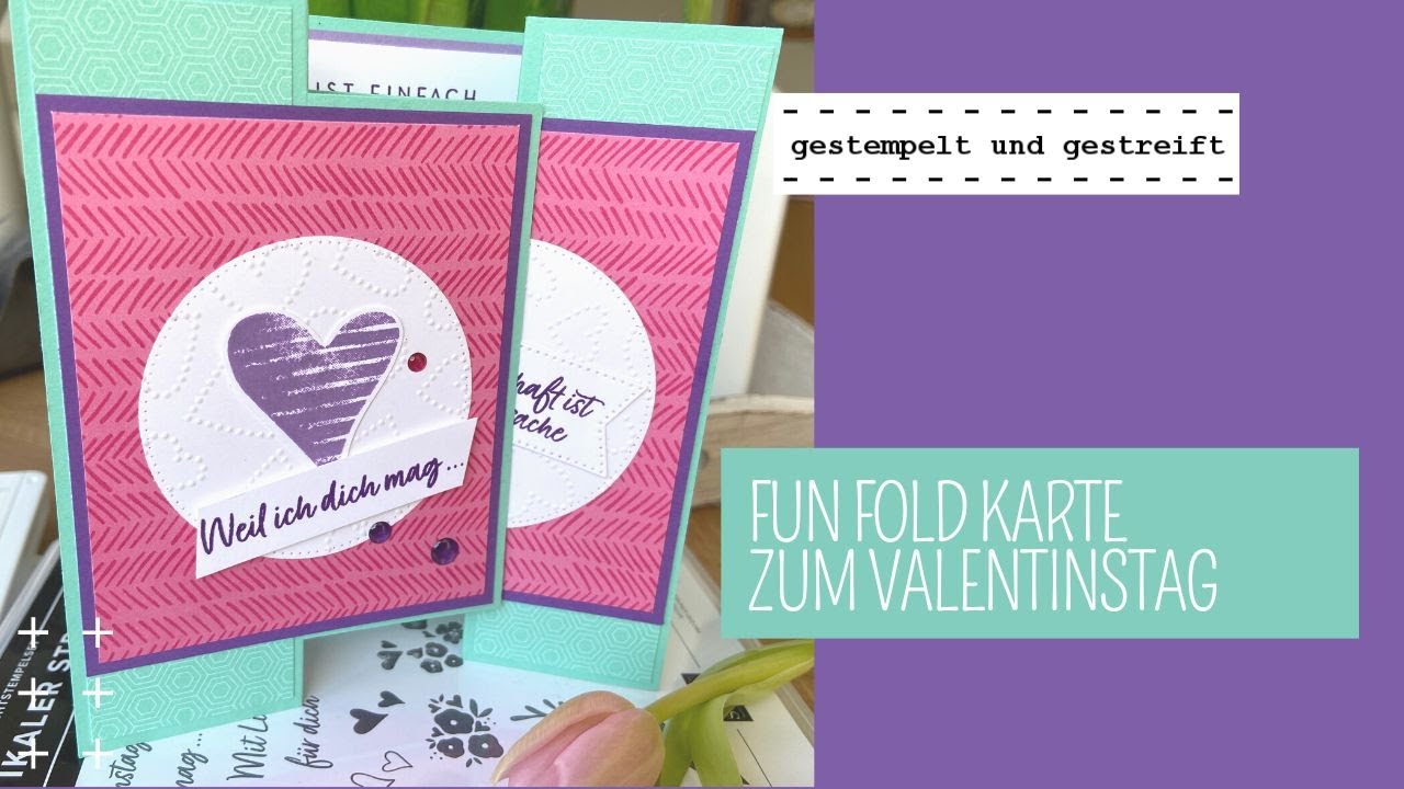 FunFold-Karte zum Valentinstag | Rustikaler Strauss | Tutorial mit den Produkten von Stampin&acute;Up!