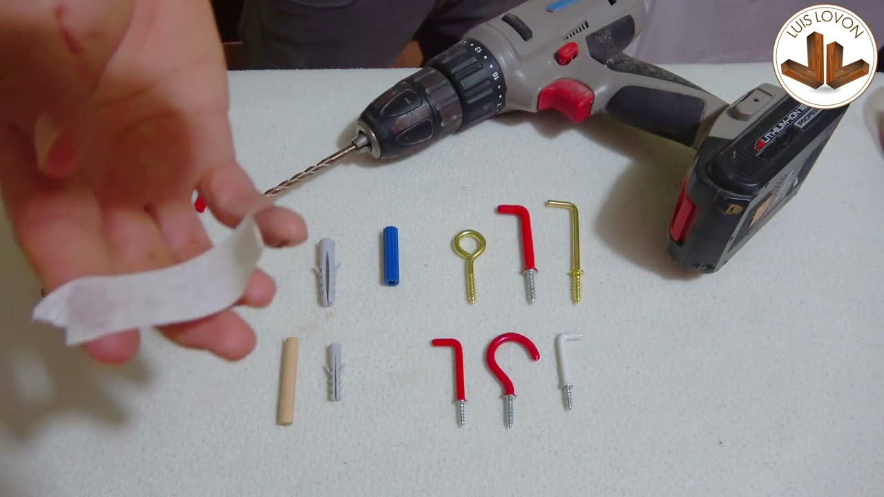 COMO PONER UN TARUGO EN LA PARED  - PERCHEROS FACILES - LUIS LOVON