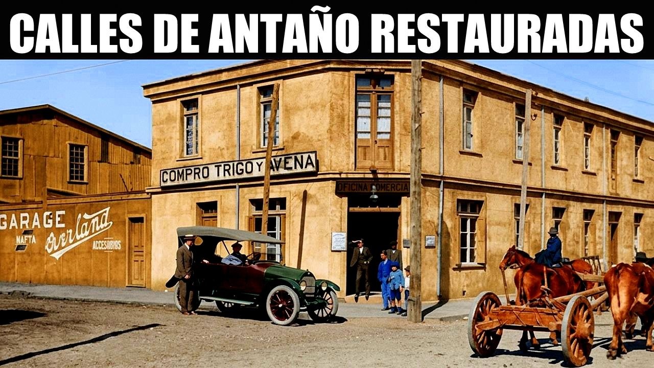 AS&Iacute; ERA CHILE DEL AYER: El IMPACTANTE VIAJE a COLOR por sus Calles Antiguas