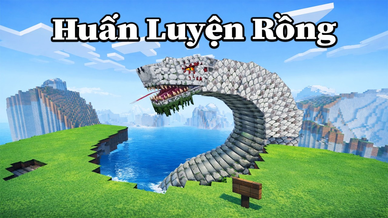 H&agrave;nh Tr&igrave;nh Huấn Luyện Rồng V&agrave; Đại Chiến Với BOSS Trong Minecraft 🤣