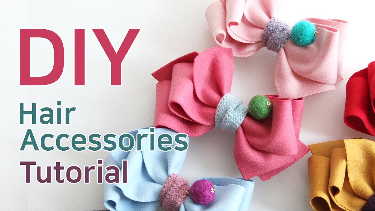 리본공예 DIY/How To Make Hair Accessories/handmade hair accessories/HairBow Tutorial/헤어핀 만들기/리본공예