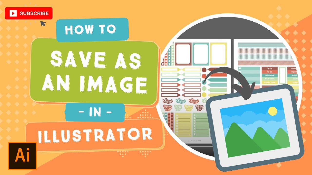 How to Save Your Design as an Image in Illustrator