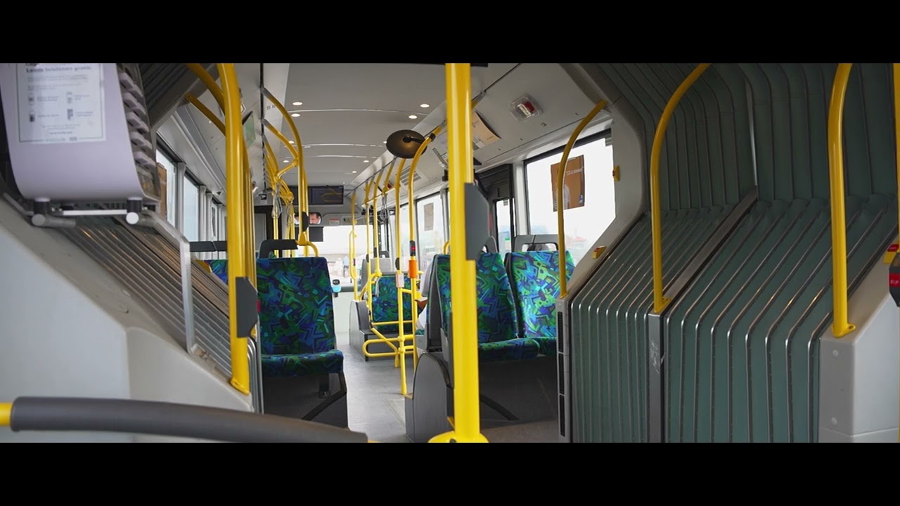 Sweden, Stockholm, bus 4 ride from Eriksdal to Gullmarsplan
