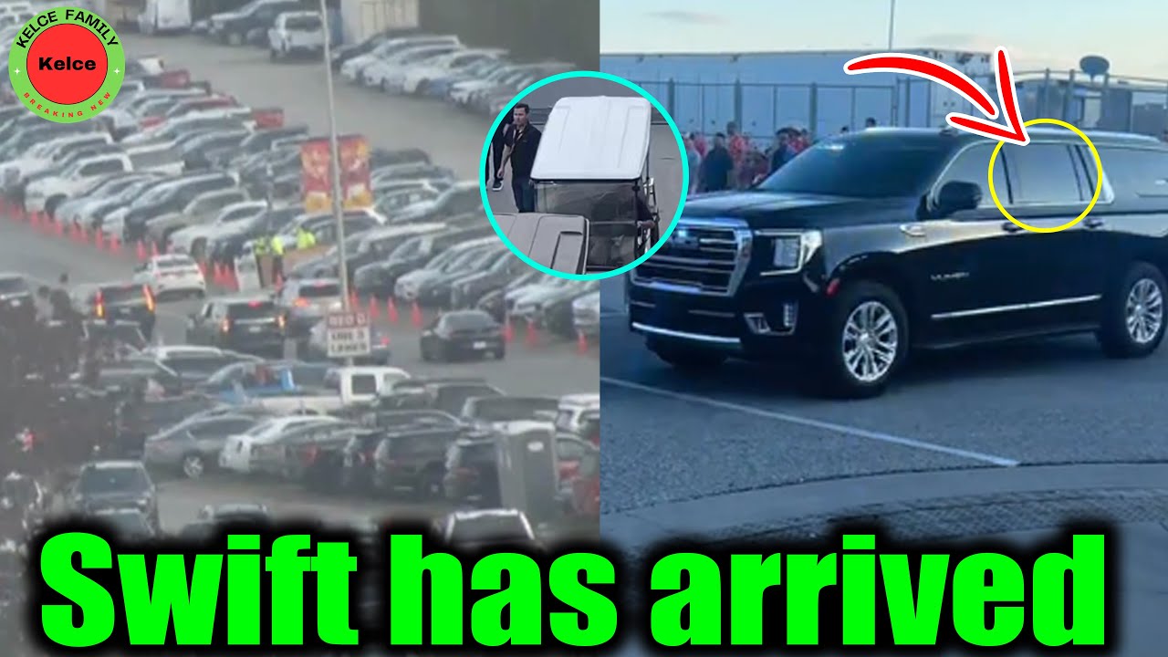 Taylor Swift's motorcade arrives at Arrowhead Stadium cheer on Travis Kelce at Chiefs vs Bears game