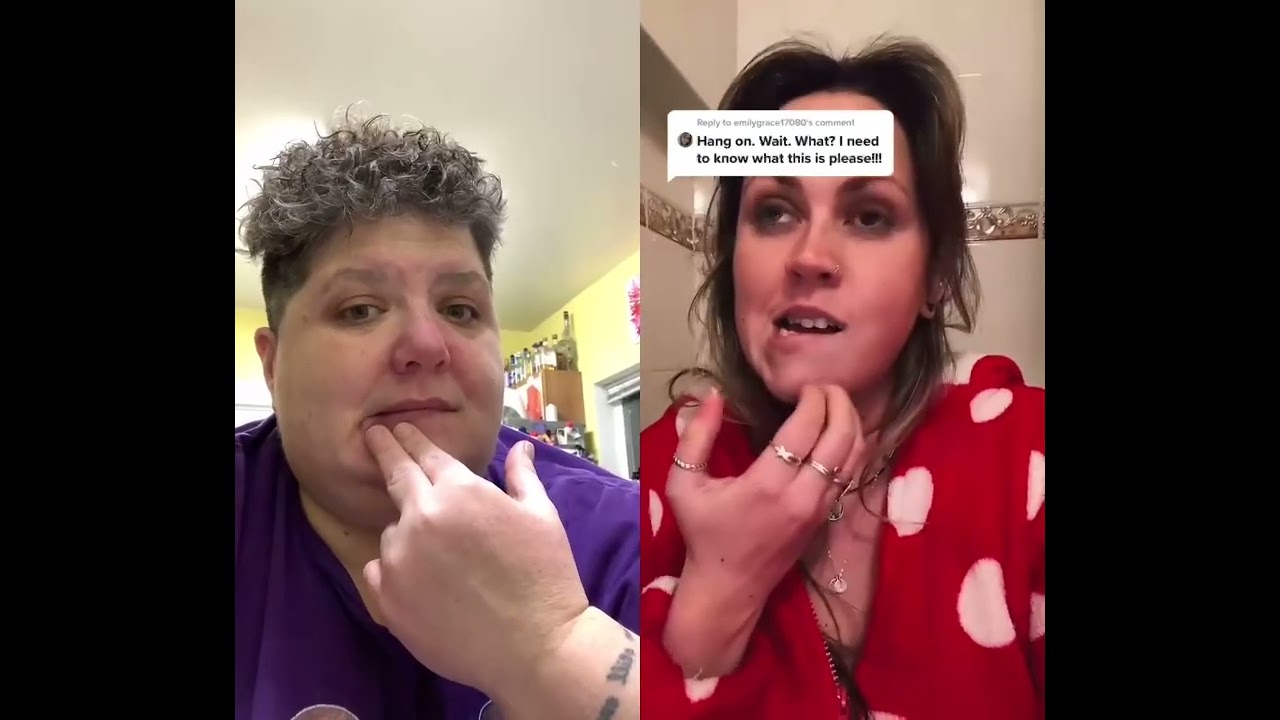 Duet fun & a new skill learned! #wow #react #blind #tiffandcari