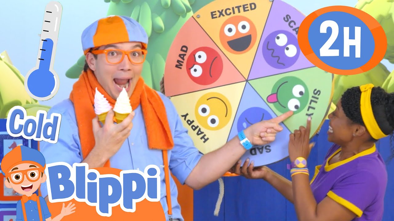 NEW! Blippi and Meekha's Opposites Game | Learning Emotions | Learn through Play | Blippi
