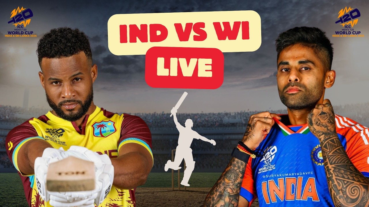 INDVS WI SUPER 8 FULL MATCH ICC T20 WORLD CUP 2026 #cricket