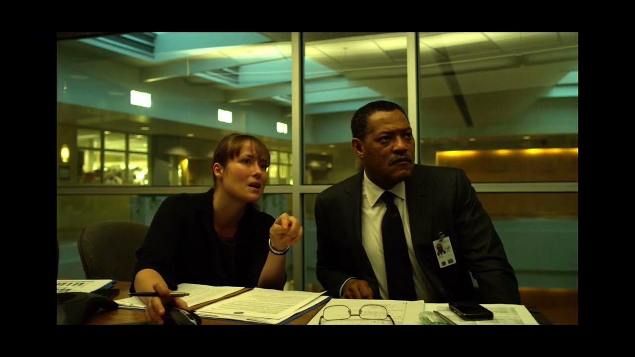 Contagion | Virus contains pig and bat sequences| Analysing Data| Laurence Fishburne | Jennifer Ehle