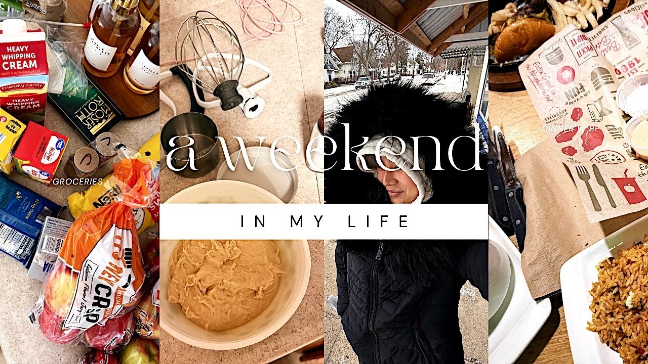 a realistic cozy weekend ☁️ | cozy baking, gym dates & time with my boyfriend