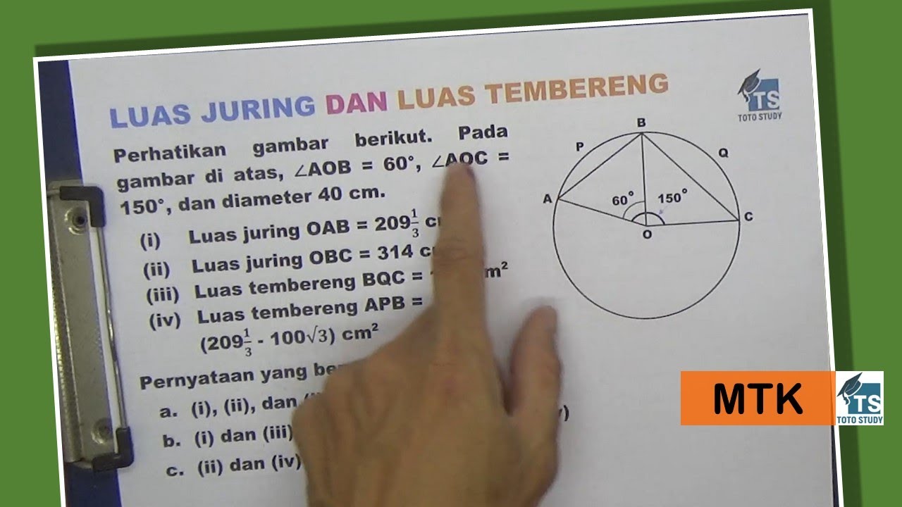 Luas Juring dan Luas Tembereng