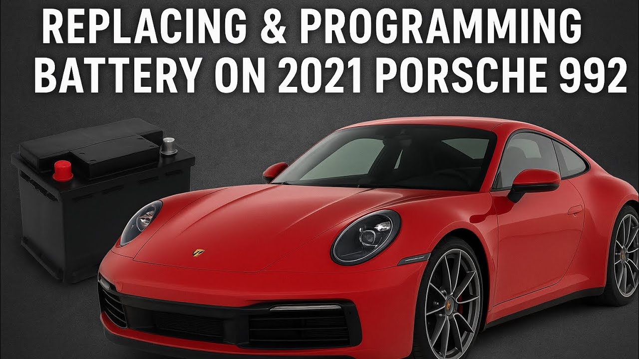 How to replace battery on 2021 Porsche 911 992 (programming included)￼