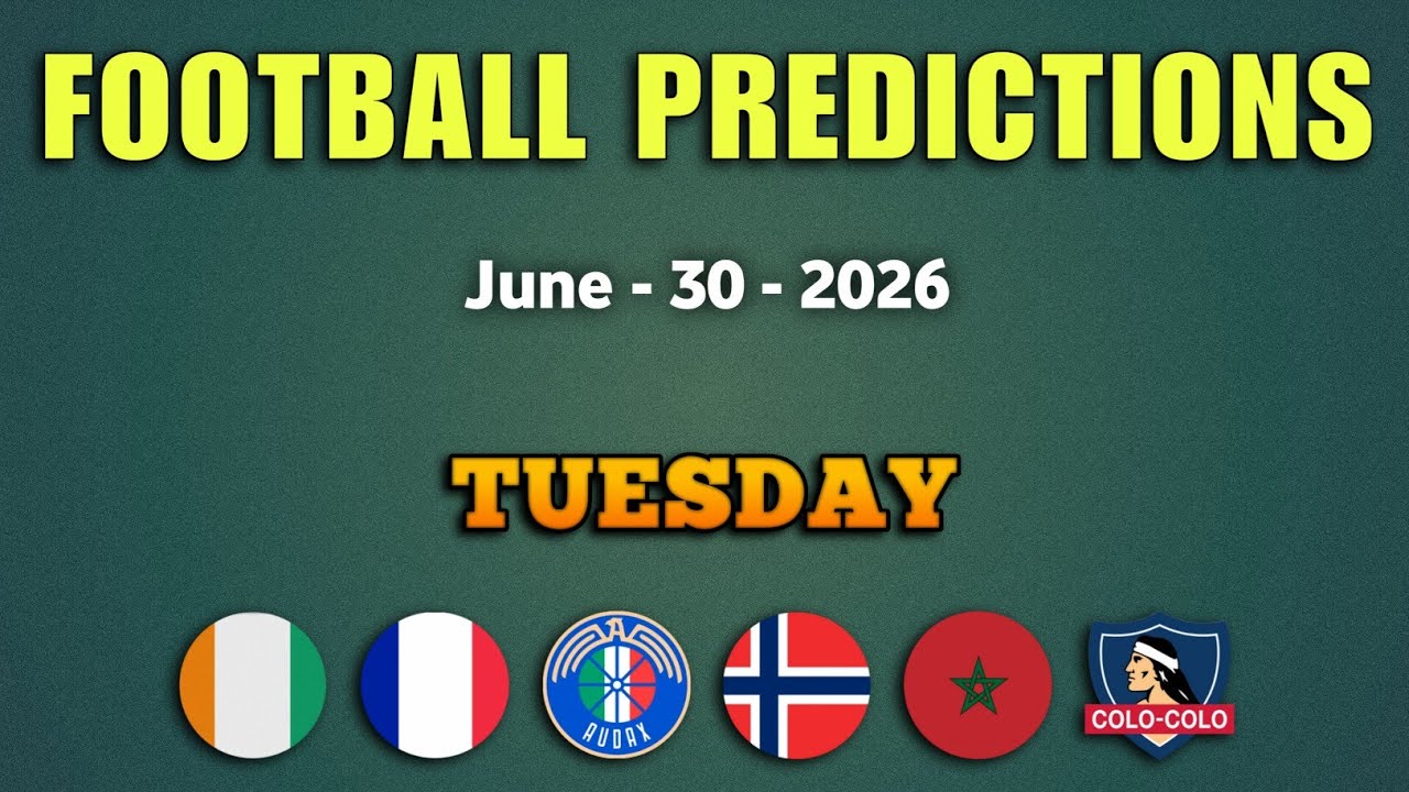 🟢 FOOTBALL PREDICTIONS TODAY 🟢 | TUESDAY 30 | WORLD CUP PICKS | 1x2, BTTS, & Over/Under Tips