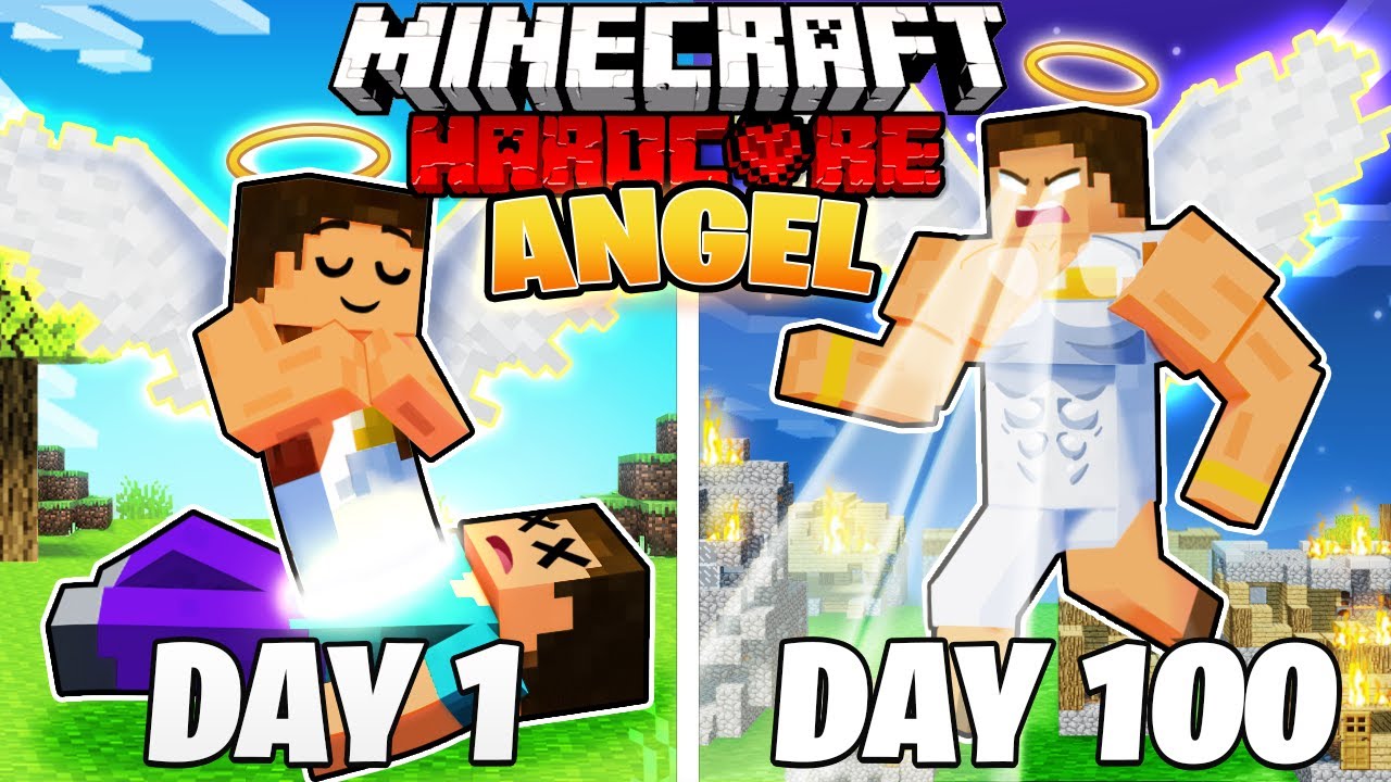 Я выжил 100 ДНЕЙ, будучи АНГЕЛОМ в ХАРДКОРНОМ Minecraft!