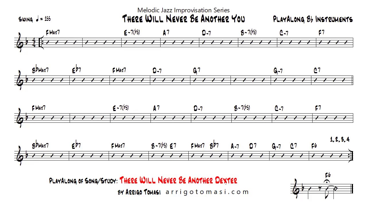There Will Never Be Another You - Bb Instruments Play ALong