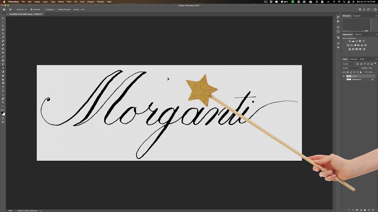 The MAGIC ERASER in Photoshop