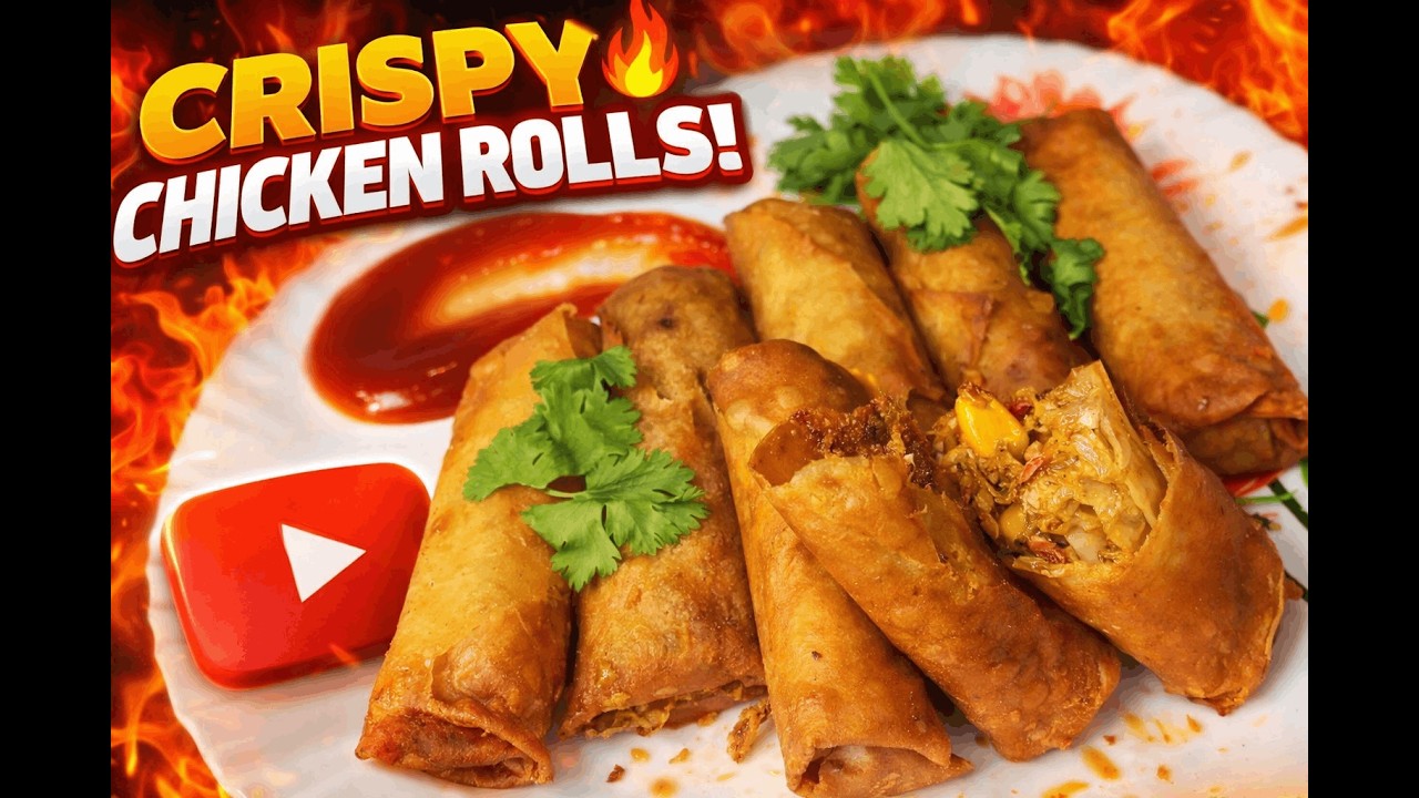 Crispy Chicken Roll That'll Blow Your Mind! 😍 Quick & Easy