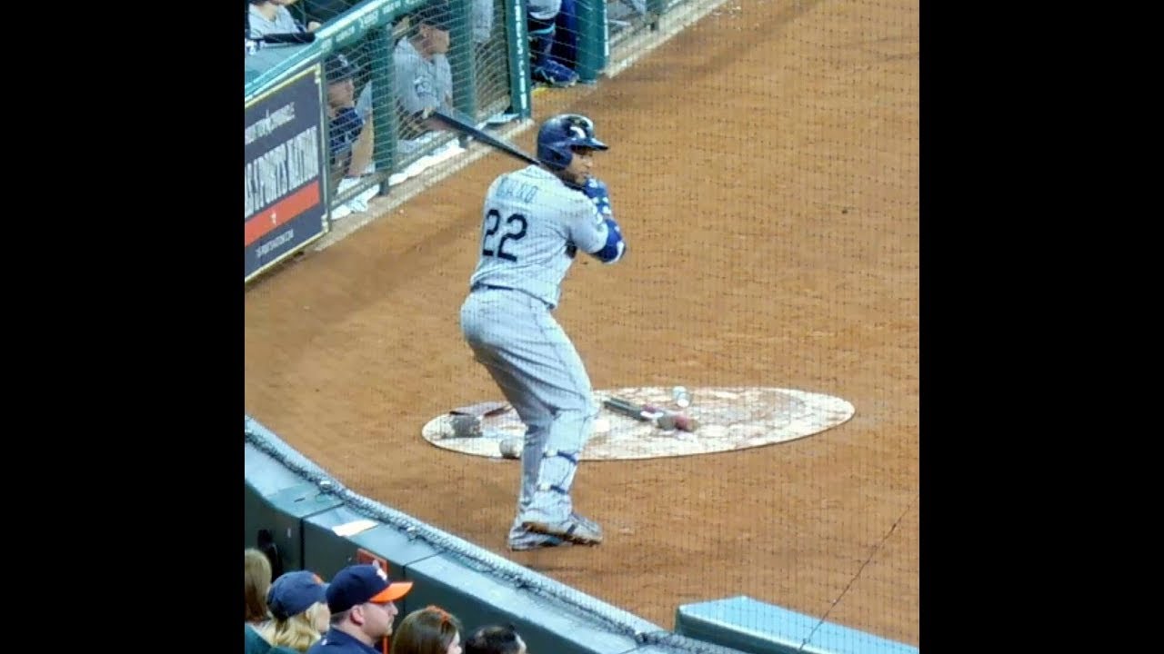 Robinson Cano in the on-deck circle....Mariners vs. Astros...9/17/17