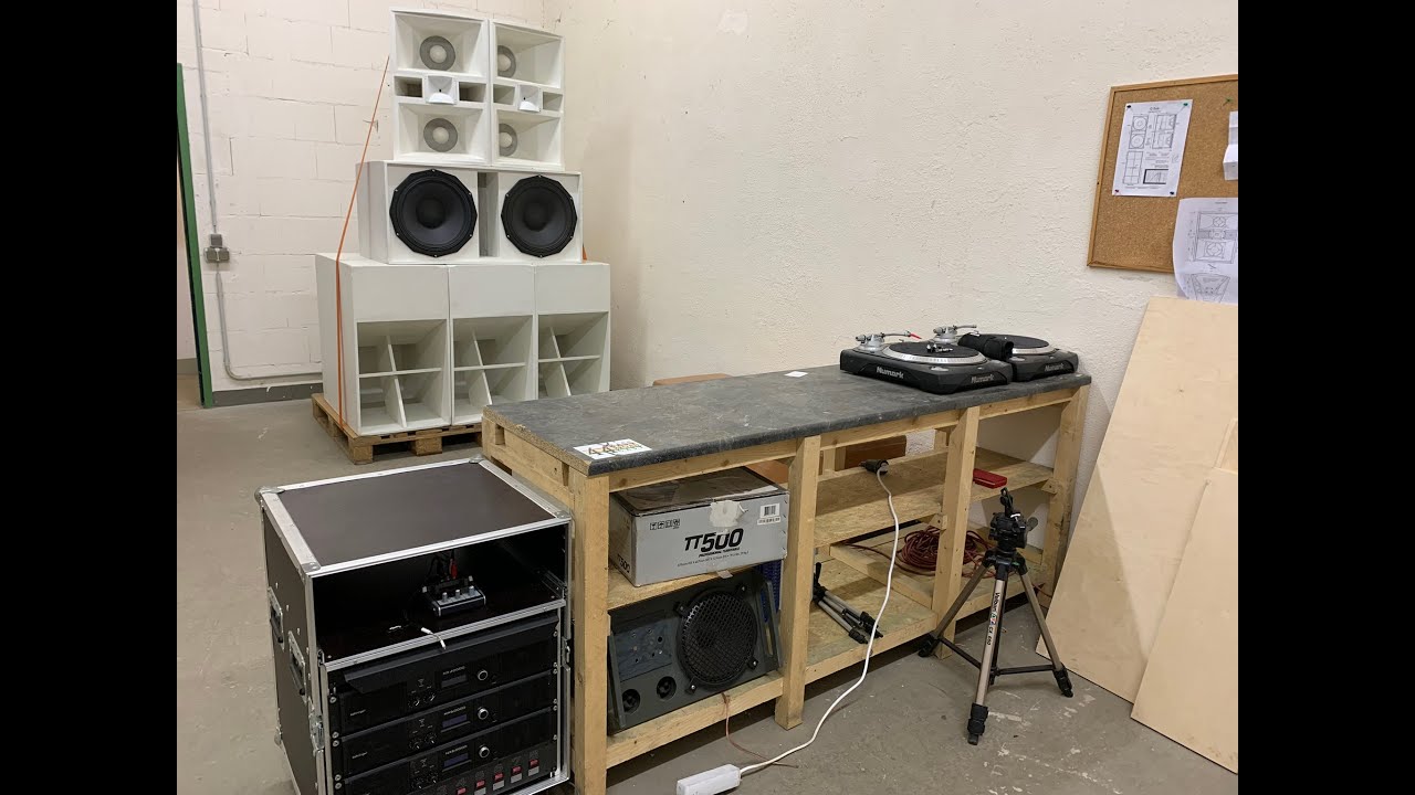 Handbuilt GSub universal bass reflex bin