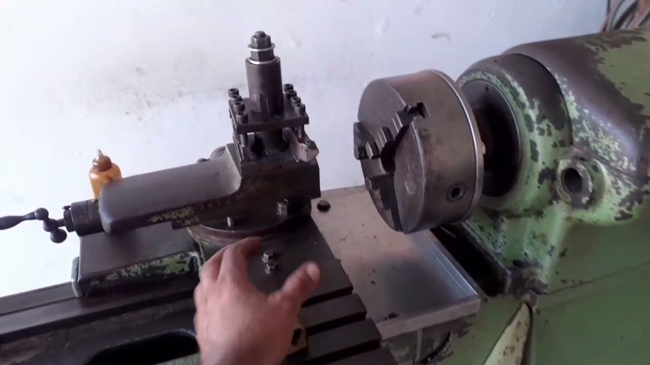 trocando o fuso e a porca carrinho transversal torno Nardini