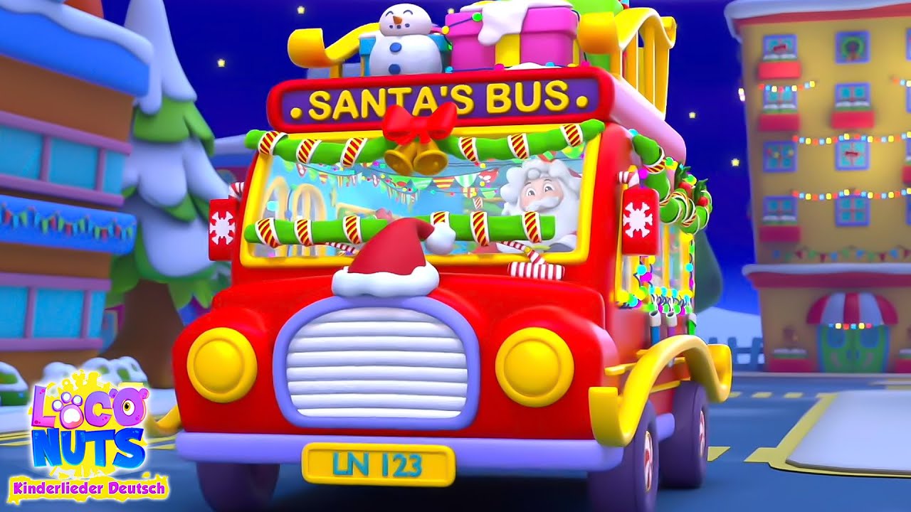 R&auml;der am Weihnachtsbus Mitsinglied + Mehr Fahrzeugreime f&uuml;r Kinder
