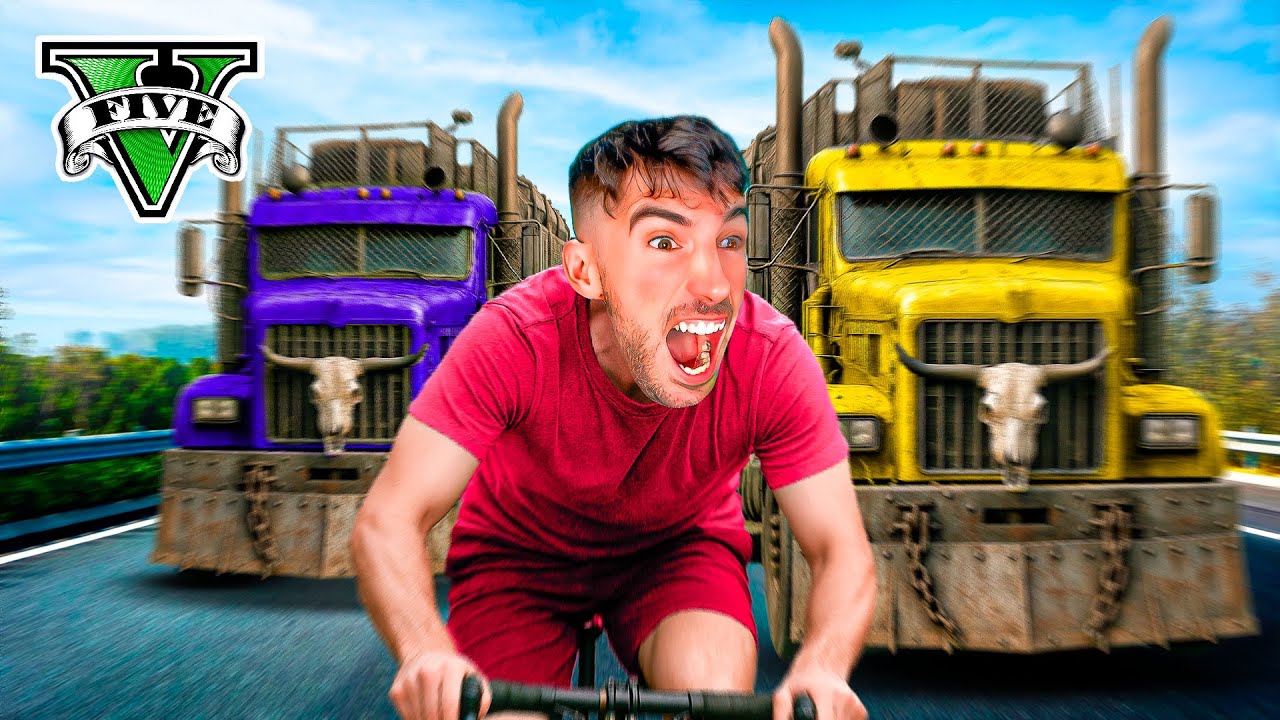CAMIONES VS BICICLETAS IMPOSIBLE! 🔥💀 GTA 5 ONLINE Makigames