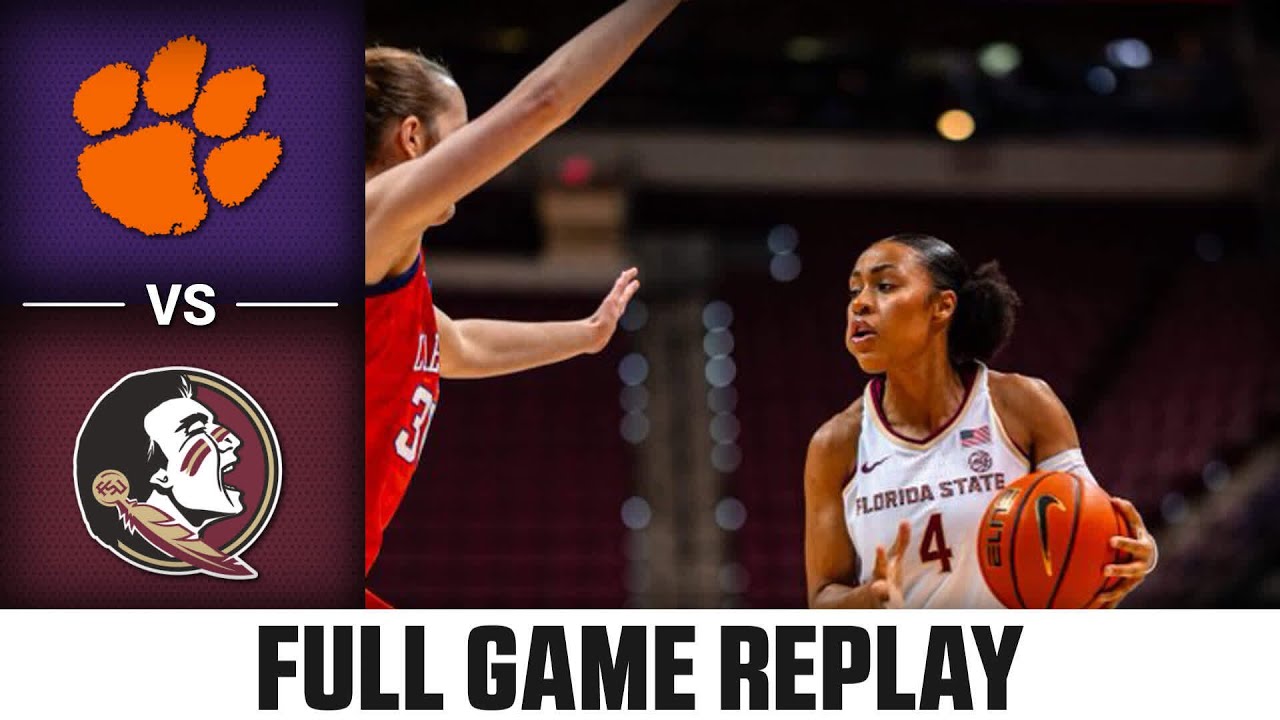 Clemson vs. Florida State Full Game Replay | 2023-24 ACC Women's Basketball