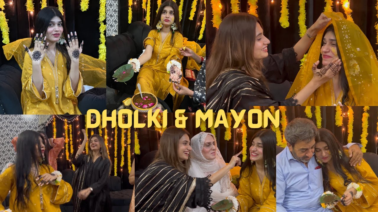 DHOLKI & MAYON RASAM 😍| My Cousin's Wedding In Punjab | SidraMehran vlogs