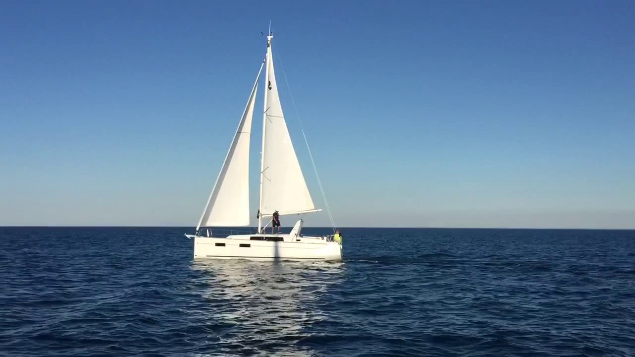 2017 Beneteau Oceanis 35 sailing Lake Huron