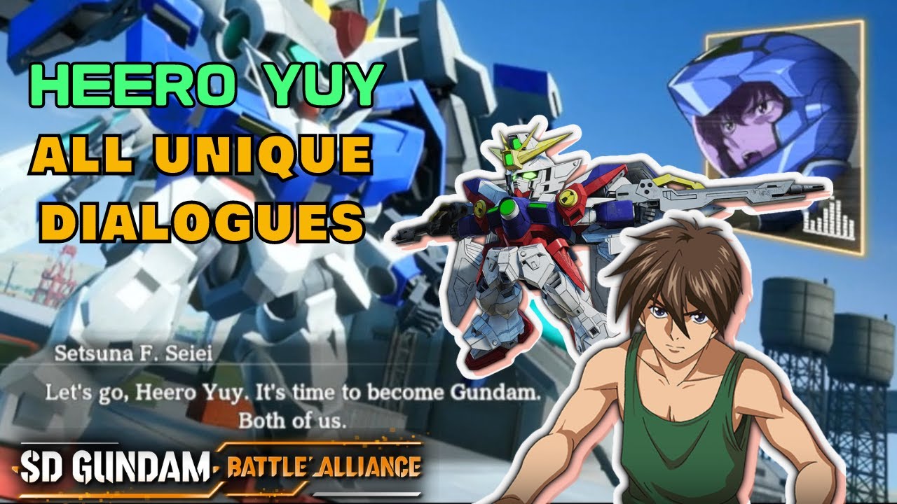 【バトアラ】SD GUNDAM BATTLE ALLIANCE - Heero Yuy ヒイロ・ユイ All Unique Partner Dialogues