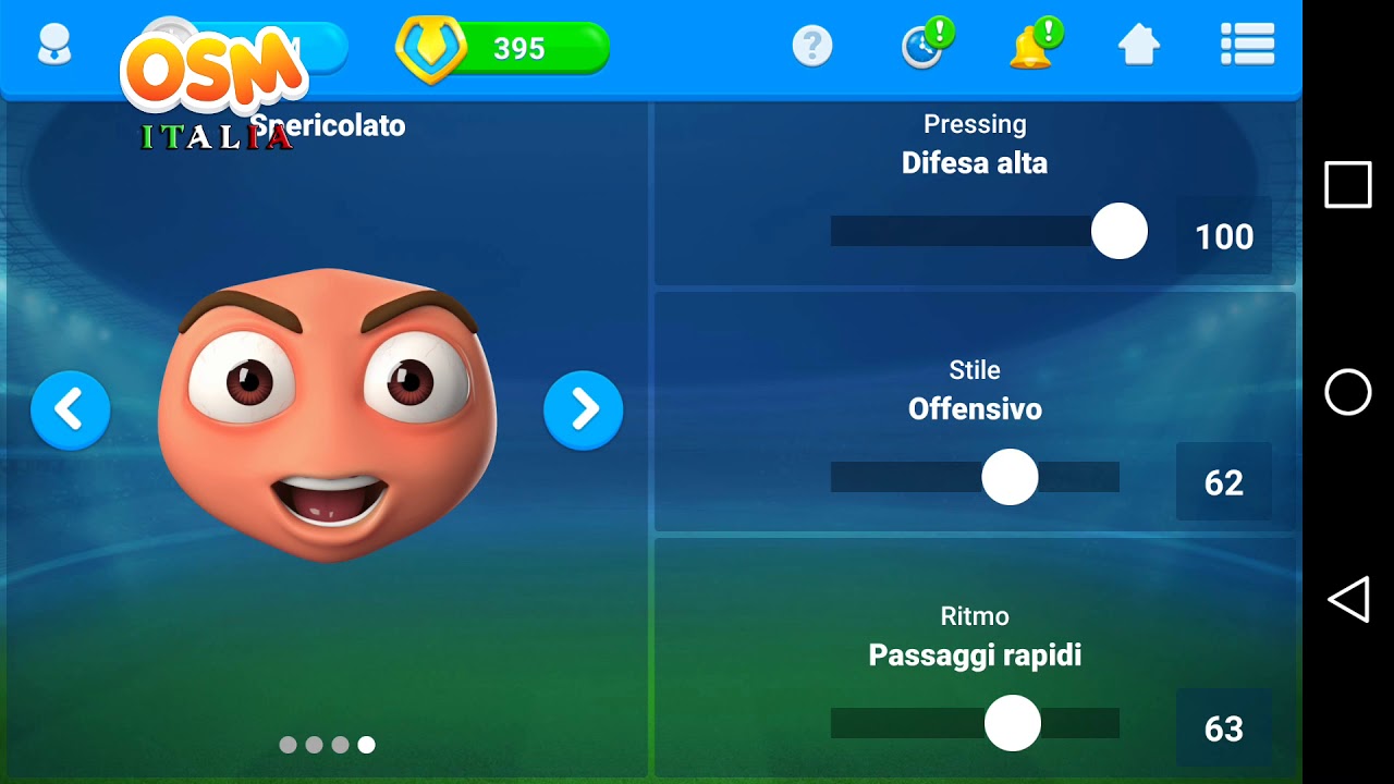 OSM 2018 Come battere il 442 A/B con valori rose vicini